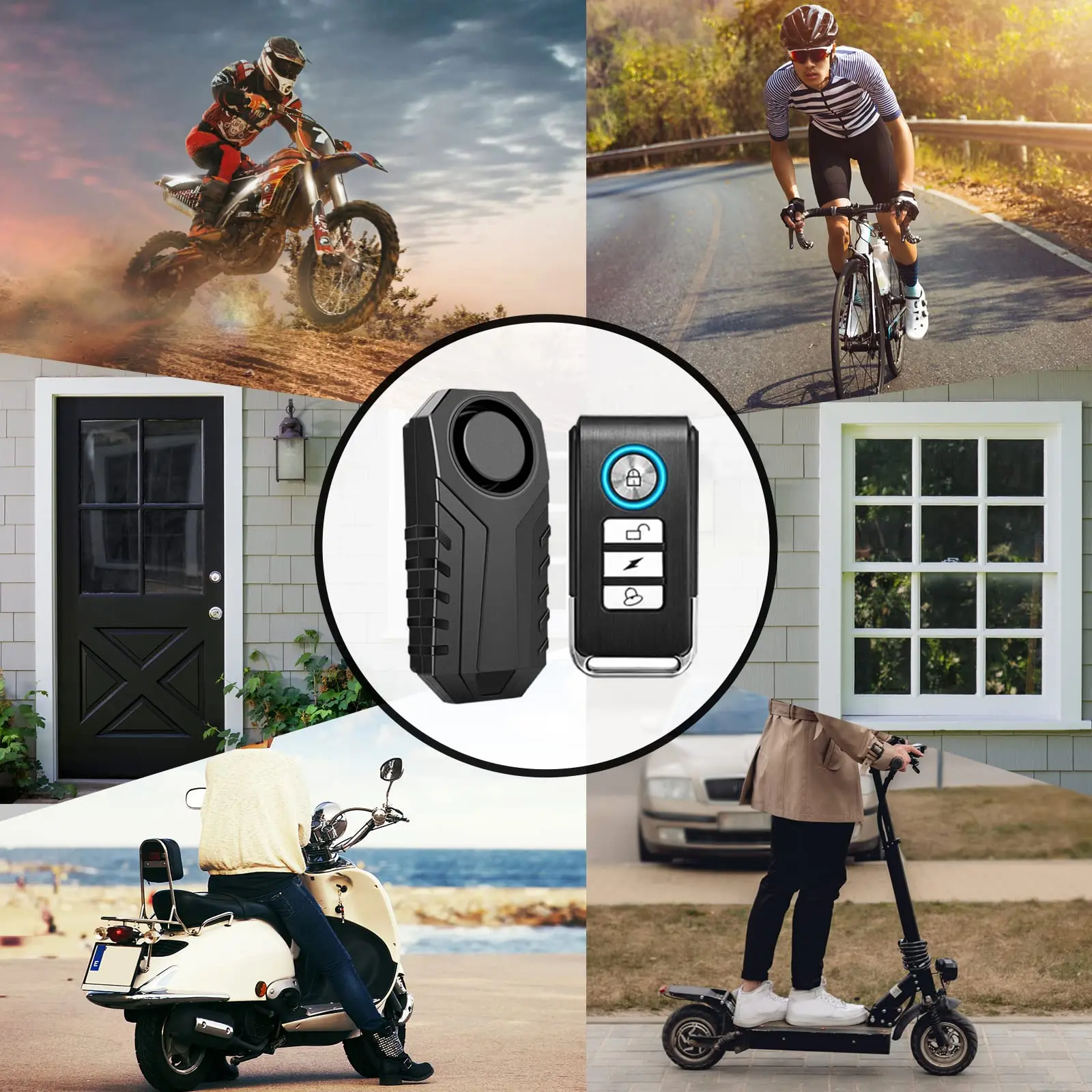 113dB Anti-Theft Bicycle Motorcycle Alarm Wireless Security Vibration Sensor Waterproof Electric Bike Alarm with Remote Control - Image 3