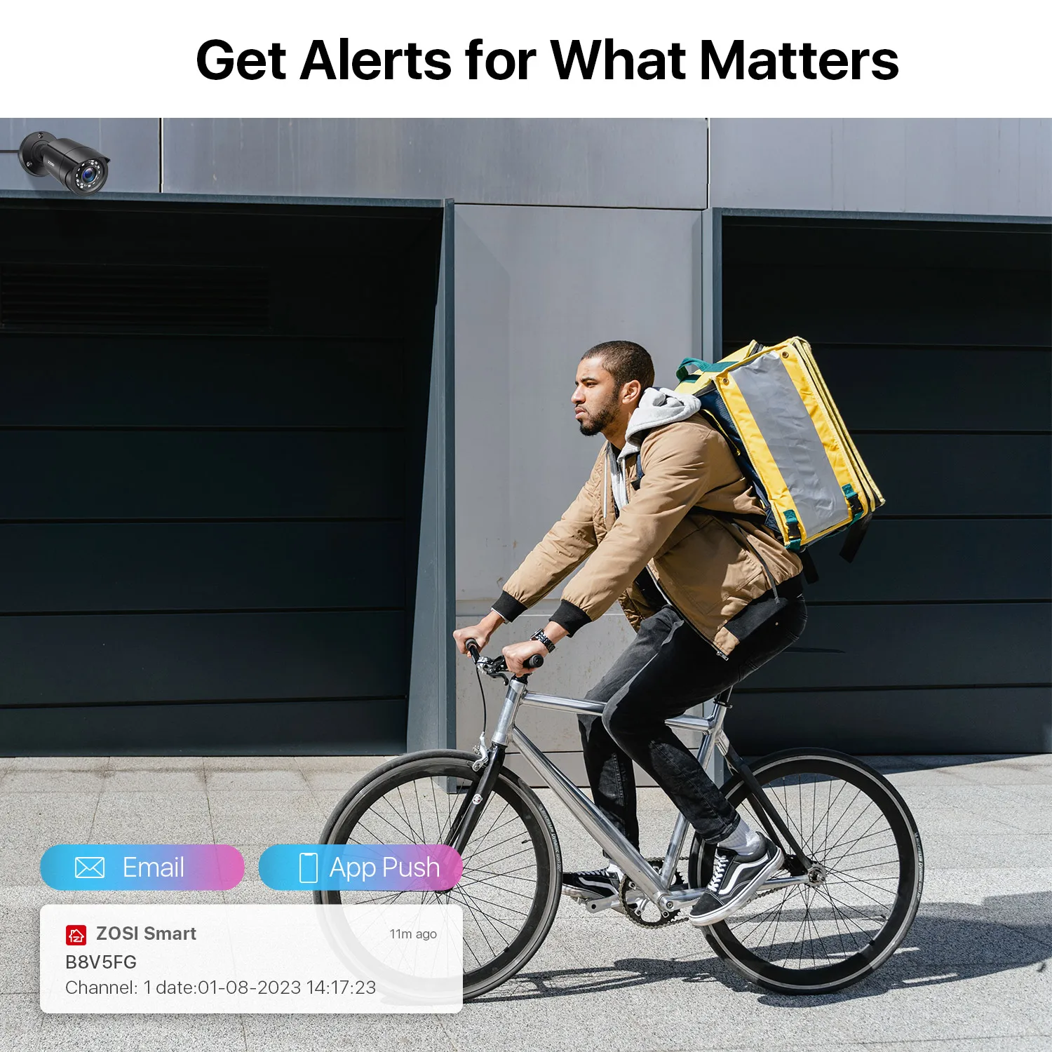 ZOSI 1080P 4 Pack HD TVI Security Cameras Outdoor Indoor Weatherproof Bullet Surveillance Camera for Analog CCTV DVR System - Image 3