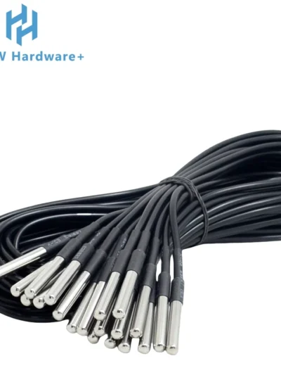 1/10PCS DS18B20 Waterproof Thread Temperature Probe Temperature Sensor Stainless Steel Package 1/2/3/5/10Meter For Arduino
