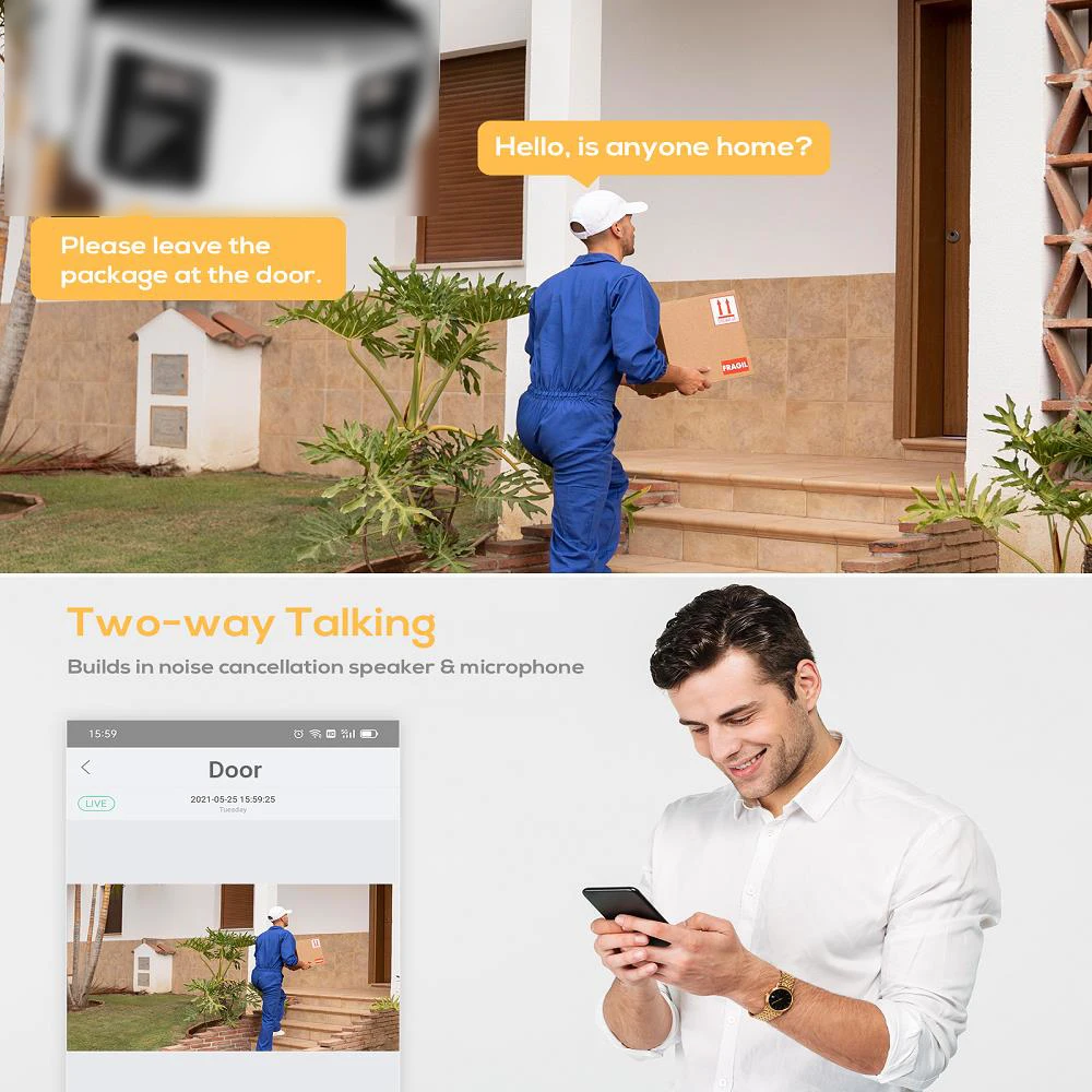 Hikvision 8MP Camera DS-2CD2387G2P-LSU/SL 4K Turret Panoramic ColorVu Color Night Built-in Mic Speaker Strobe Light Audio Alarm - Image 4