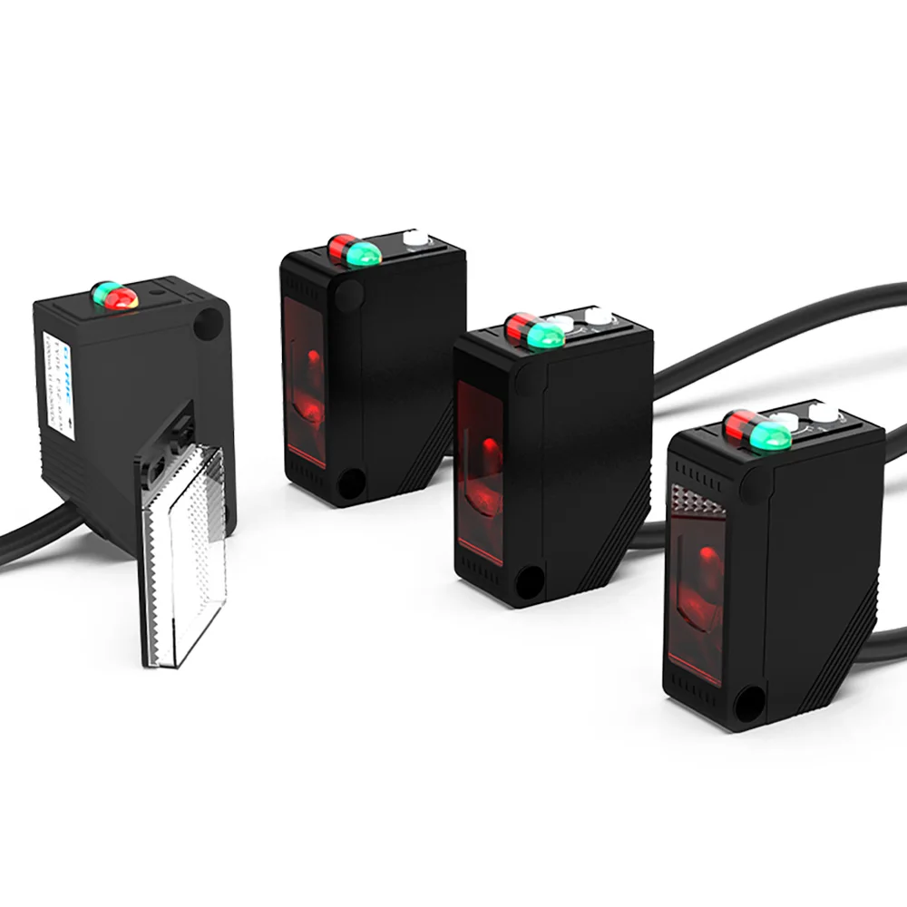 GTRIC E3Z-B61 Photoelectric Sensor Retro-reflective Sensing Distance 4M NPN PNP10-30VDC Square Photo Switch With Bracket - Image 5